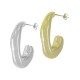 Acrylic Earring Hoop Irregular 25x29mm