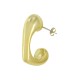 Aretes de aro Acrílicos con Corazón 32 x 29 mm