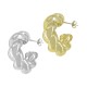 Acrylic Earring Twisted Hoop 27x23mm