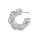 Acrylic Earring Twisted Hoop 27x23mm
