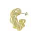 Acrylic Earring Twisted Hoop 27x23mm