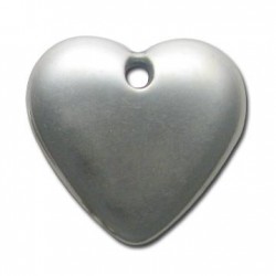 Ciondolo Cuore Liscio in Argentone CCB 42x47mm