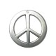 Pendentif CCB Peace Sign 50 mm Ø 2.5 mm