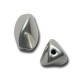 Tubo Passante Triangolare Irregolare in Argentone CCB 31x21mm