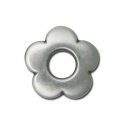 Entrepieza Acrílica Metalizada CCB Flor  31mm