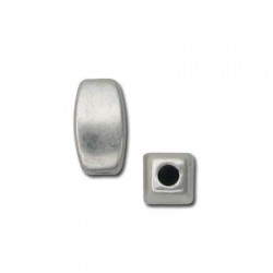 Ακρυλική Επιμεταλλωμένη Χάντρα Σωλήνας 6x11mm Ø2.2mm