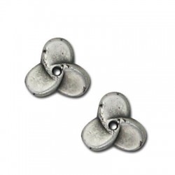 Entrepieza Acrílica Metalizada CCB Flor 13mm