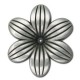 Entrepieza Acrílica Metalizada CCB Flor  48/7mm