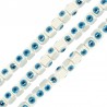 White/ Light Blue/ Black
