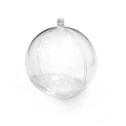 Polyester Decorative Openable Ball 80mm (2pcs/Set)