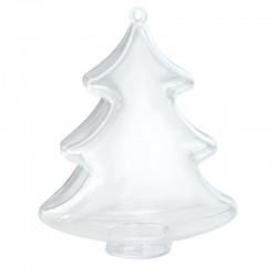 Bola Decorativa Árbol de Navidad 90x103mm (2uds/pqt)