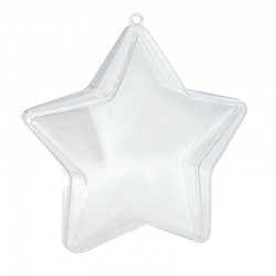Étoile Décorative Porte-Bonheur en Polyester. 120 mm (2 Pièces/Ensemble)