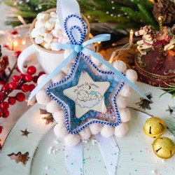 Polyester Lucky Decorative Openable Star 120mm (2pcs/Set)