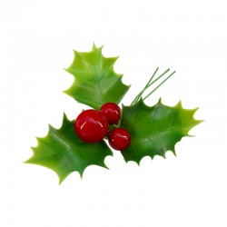Pendentif en Polyester « Mistletoe » 60 x 100 mm