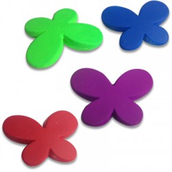 Entrepieza Acrílica Mariposa Efecto Goma 21x29mm