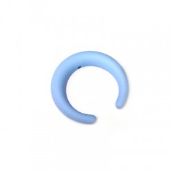 Colgante de Acrílico Doble Cuerno Efecto Caucho 36x34mm