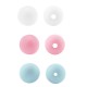 Perle Ronde en Acrylique Effet Caoutchouc 12 mm