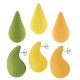 Acrylic Earring Teardrop Rubber Effect 16x30mm