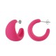 Acrylic Earring Hoop with Rubber Effect 26x27mm