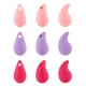 Acrylic Pendant Teardrop with Rubber Effect 17x30mm