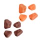 Acrylic Bead Irregular with Rubber Effect 15x19mm Ø2.2mm