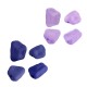 Acrylic Bead Irregular with Rubber Effect 15x19mm Ø2.2mm