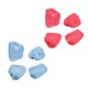 Acrylic Bead Irregular with Rubber Effect 15x19mm Ø2.2mm