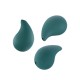Acrylic Pendant Teardrop with Rubber Effect 16x24mm
