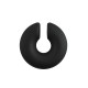 Acrylic Ear Cuff Hoop Rubber Effect 29mm/10mm