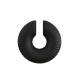 Ακρυλικό Σκουλαρίκι Rubber Effect Κρίκος & Γραμμές 29mm/10mm