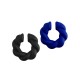 Orecchino a Cerchio Acrilico Effetto Gomma 29 Mm/10 mm