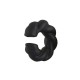 Acrylic Ear Cuff Twisted Hoop Rubber Effect 29mm/10mm