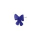 Acrylic Earring Knot Bow with Rubber Effect 22.5x19mm
