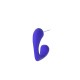 Orecchino a Cerchio in Acrilico con Cuore Effetto Gomma 22X17 mm