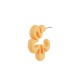 Boucle D'Oreille en Acrylique en Forme de Fleur avec Effet Caoutchouc 31 mm