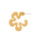 Acrylic Earring Flower with Rubber Effect 31mm