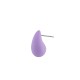 Boucle D'Oreille en Acrylique en Forme de Goutte avec Effet Caoutchouc 9 x 16 mm