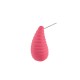 Acrylic Earring Teardrop with Rubber Effect 12x23mm