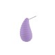 Acrylic Earring Teardrop with Rubber Effect 12x23mm