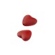 Acrylic Bead Heart with Rubber Effect 16mm Ø~2.2mm
