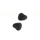 Acrylic Bead Heart with Rubber Effect 16mm Ø~2.2mm