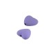 Acrylic Bead Heart with Rubber Effect 16mm Ø~2.2mm