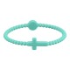 Bracciale Rigido in Gomma con Croce 175/4 mm (5 Pezzi/Set)