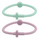 Bracciale Rigido in Gomma con Croce 175/4 mm (5 Pezzi/Set)