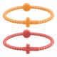 Bracciale Rigido in Gomma con Croce 195/4 mm (5 Pezzi/Set)