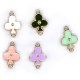Enameled CCB Spades with Strass 17x24mm
