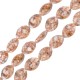Resin Bead Oval with Shell Chips 12x16mm Ø0.5mm