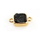 Conector de Semipreciosa Agata Cuadrada 11mm