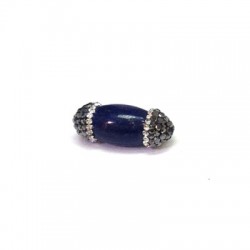 Perle Irrégulière Ovale avec Strass 10x26mm