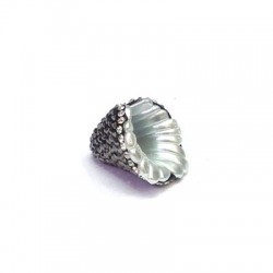 Passante con Perla d'Acqua Dolce con Strass Irregolare ~18mm